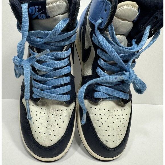 Jordan 1 Retro OG High Obsidian Size 5.5y / Womens 7 2019 575445-140 Shoes - Picture 11 of 11